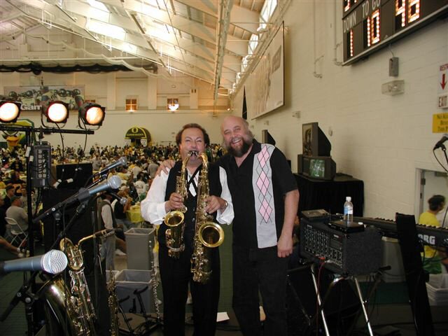 The great Paul Biondi and Eldo Caddy at the 2004 Oregon Ducks Game.