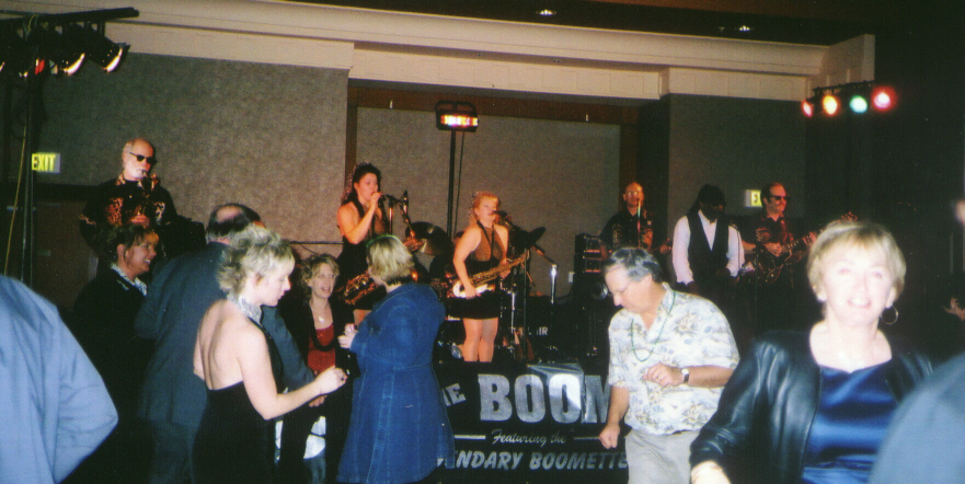 The Boomettes working center stage.