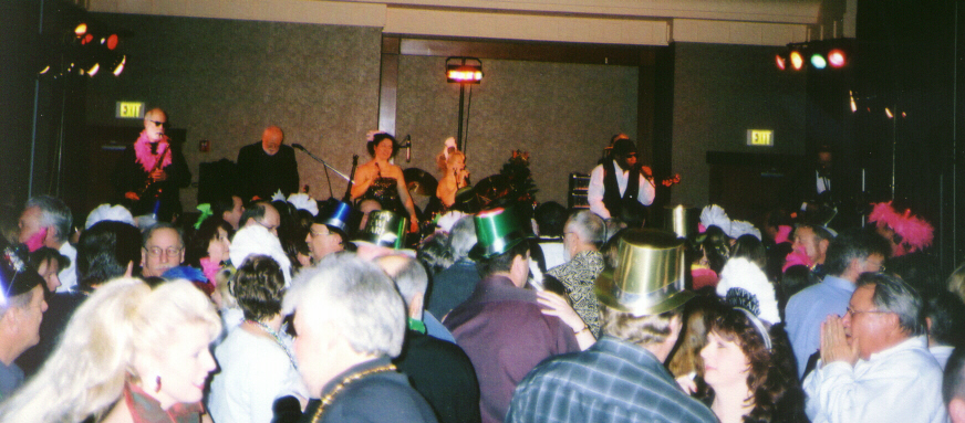 Just one minuite untill midnight and the dance floor is packed.
