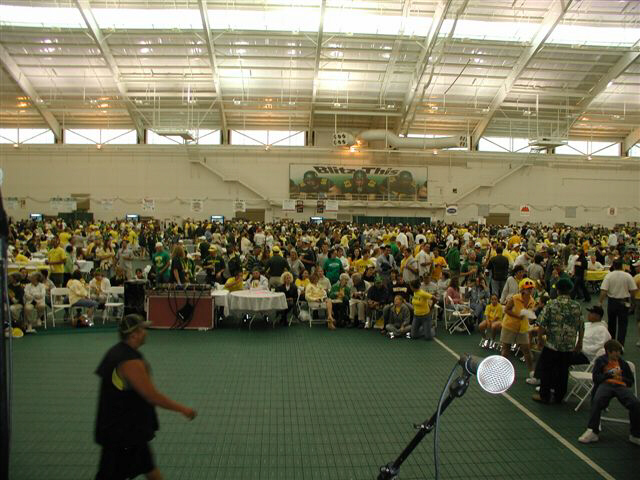From the stage at the U of O Ducks game 2004. Ducks vs Idaho.